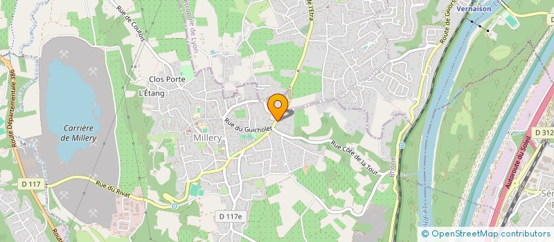 localisation de l'entreprise ORS-IMMOBILIER  MILLERY