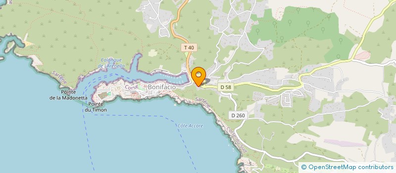 localisation de l'entreprise ORSA à BONIFACIO