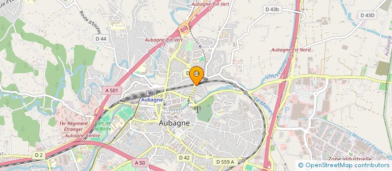 localisation de l'entreprise ORSA BATIMENT à AUBAGNE