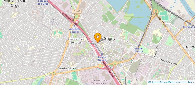 localisation de l'entreprise ORSAL à GRIGNY