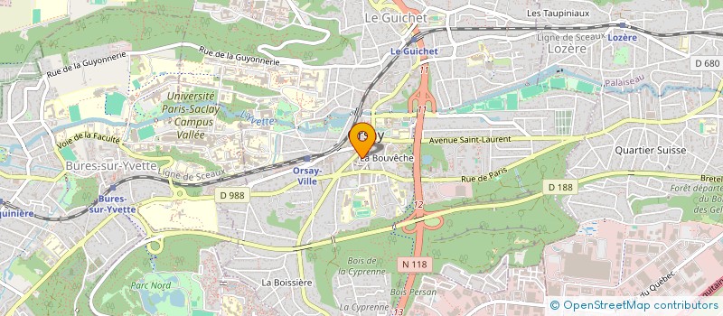 localisation de l'entreprise ORSAY PATRIMOINE CONSEIL à ORSAY