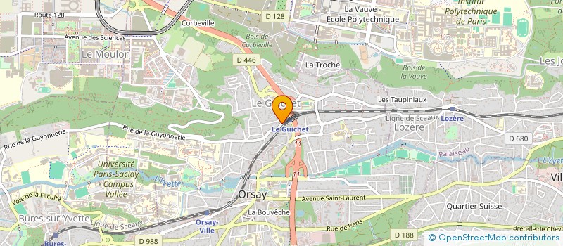 localisation de l'entreprise ORSAY TOURISME à ORSAY
