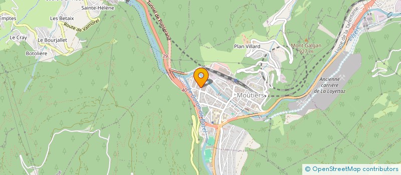 localisation de l'entreprise ORSEME CONSEIL à MOUTIERS