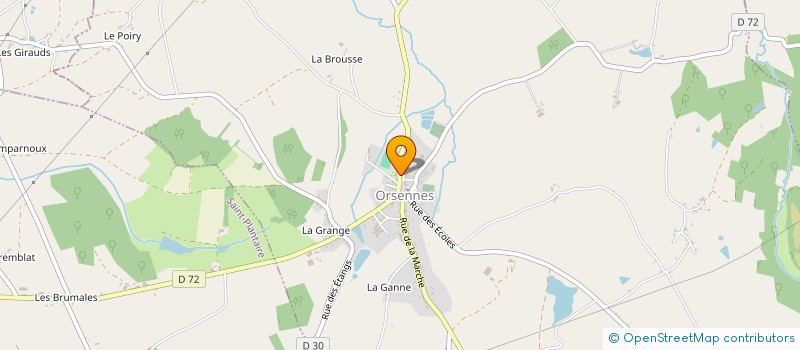 localisation de l'entreprise ORSENNES VITAMINE à ORSENNES