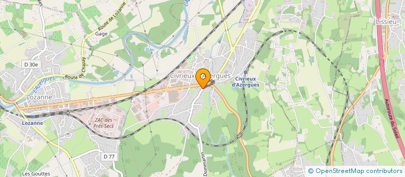 localisation de l'entreprise ORSEQE  CHAZAY-D'AZERGUES