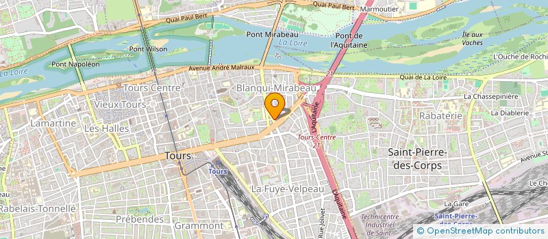 localisation de l'entreprise ORSI INVEST  TOURS