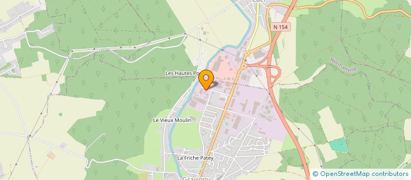 localisation de l'entreprise ORSINI à GRAVIGNY