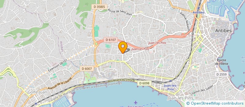localisation de l'entreprise ORSINI GUISEPPE ET SALVATORE à ANTIBES