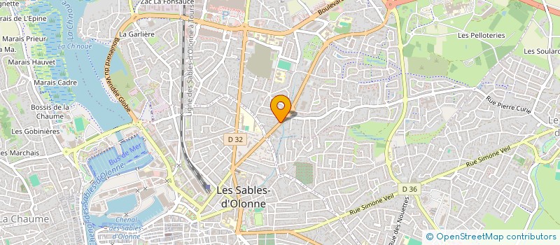 localisation de l'entreprise ORSNOW INVESTISSEMENTS à LES SABLES D'OLONNE