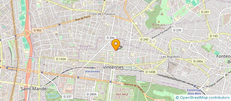 localisation de l'entreprise ORSO à VINCENNES