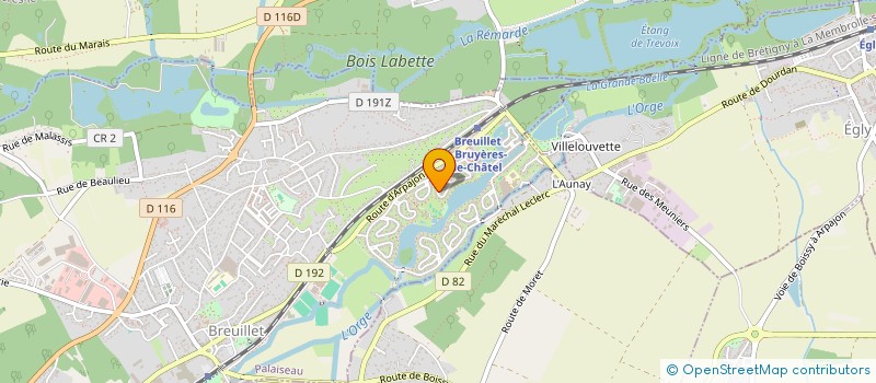 localisation de l'entreprise ORSO DISTRIBUTION à BREUILLET