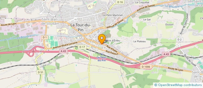 localisation de l'entreprise ORSOGRIL SARL à LA TOUR-DU-PIN
