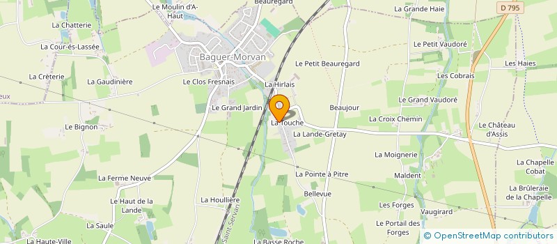 localisation de l'entreprise ORSON  BAGUER-MORVAN