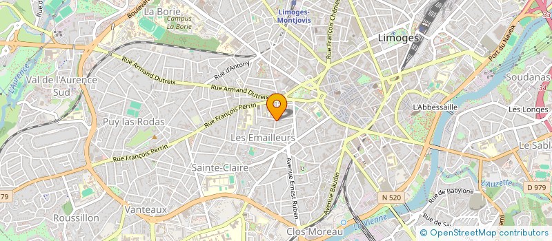 localisation de l'entreprise ORSONI à LIMOGES