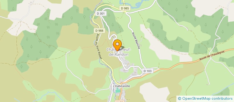 localisation de l'entreprise ORSONI  CHATEAUNEUF-DE-RANDON