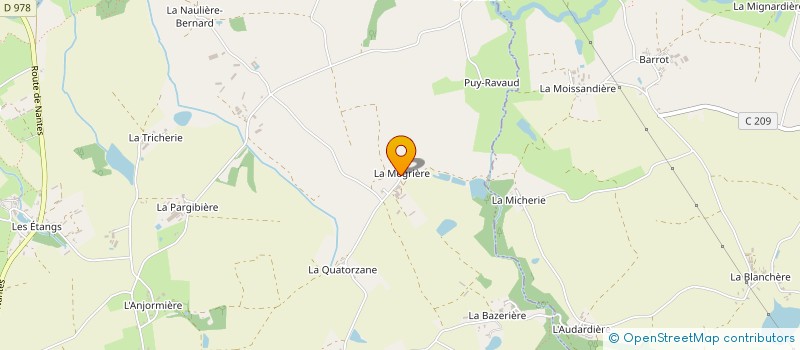 localisation de l'entreprise ORSONNEAU à AIZENAY