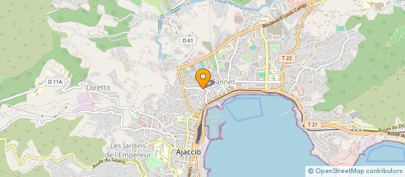 localisation de l'entreprise ORSU ARMA à AJACCIO