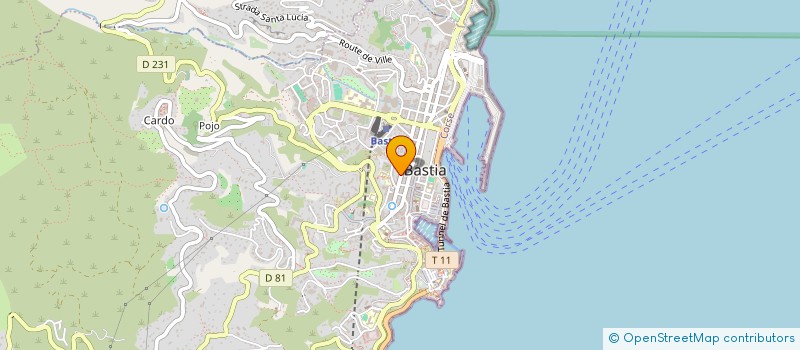 localisation de l'entreprise ORSULACCIU à BASTIA