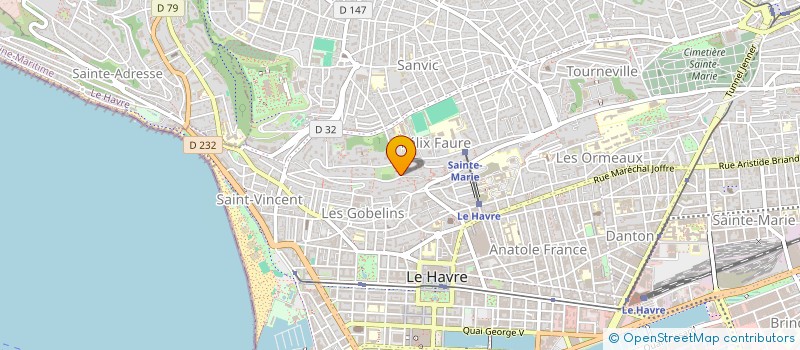 localisation de l'entreprise ORTA à LE HAVRE