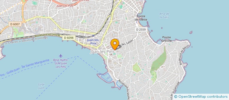 localisation de l'entreprise ORTA à ANTIBES