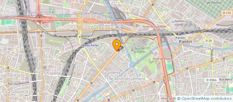 localisation de l'entreprise ORTAK  PARIS