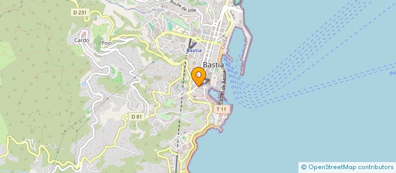 localisation de l'entreprise ORTAL-CIPRIANI AVOCAT à BASTIA