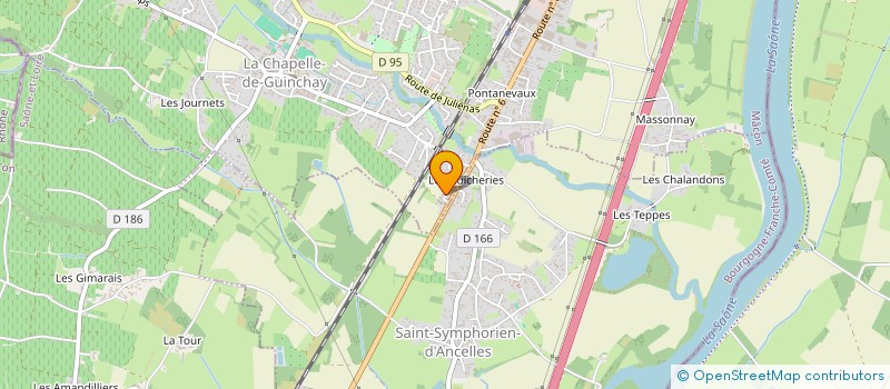 localisation de l'entreprise ORTAXIMMO  LA CHAPELLE-DE-GUINCHAY