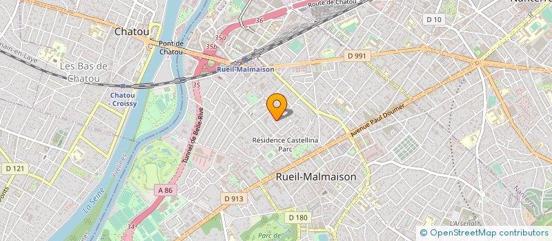 localisation de l'entreprise ORTEA à RUEIL-MALMAISON