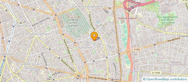 localisation de l'entreprise ORTEAUX SCOOTERS à PARIS
