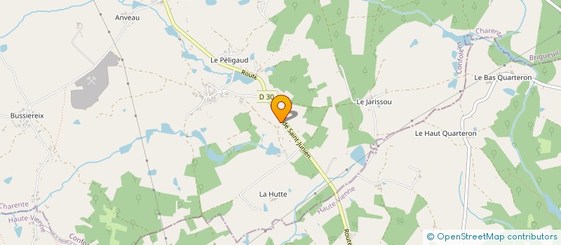 localisation de l'entreprise ORTEC à BRIGUEUIL