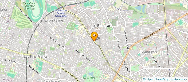 localisation de l'entreprise ORTEGA COIFFURE à LE BOUSCAT