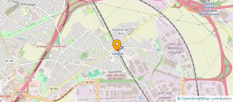 localisation de l'entreprise ORTEK NORD à LESQUIN