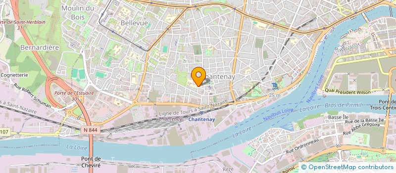 localisation de l'entreprise ORTEL IMMO 2 à NANTES