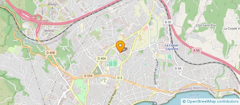 localisation de l'entreprise ORTELEC à LA CIOTAT