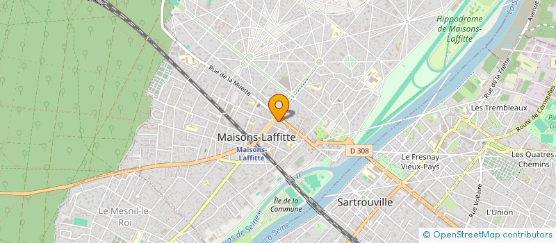 localisation de l'entreprise ORTES  MAISONS-LAFFITTE