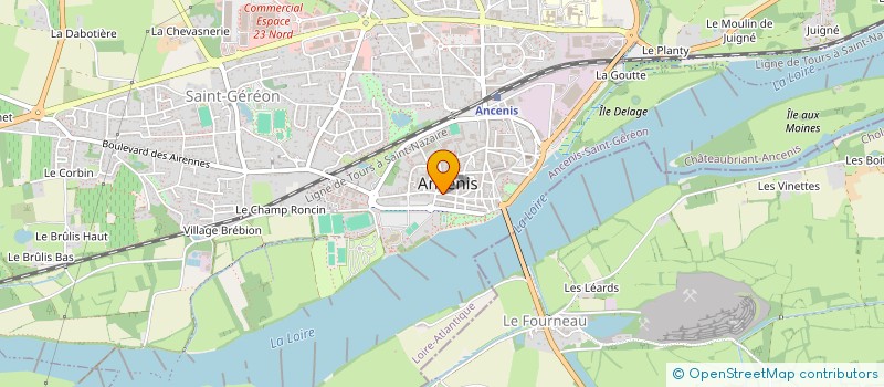 localisation de l'entreprise ORTH'ANCE VISION  ANCENIS-SAINT-GEREON