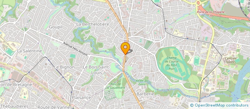 localisation de l'entreprise ORTHANC à ORVAULT