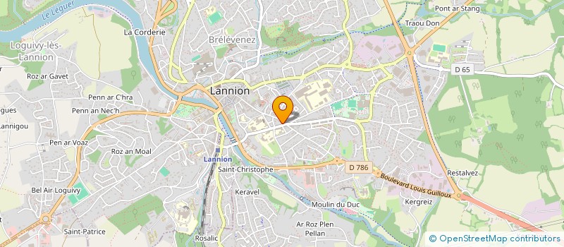 localisation de l'entreprise ORTHARMOR  LANNION