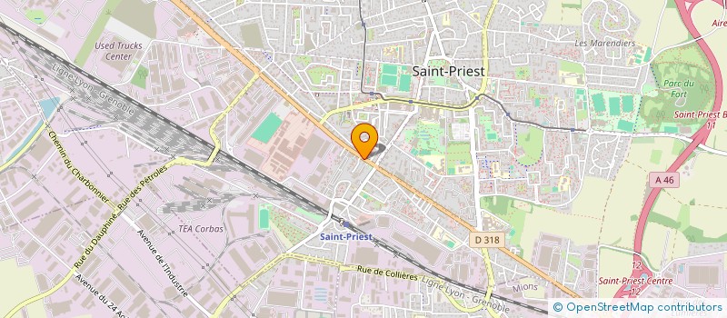 localisation de l'entreprise ORTHEA SANTE SAINT PRIEST  SAINT-PRIEST
