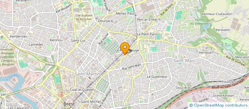 localisation de l'entreprise ORTHENSIA à BREST