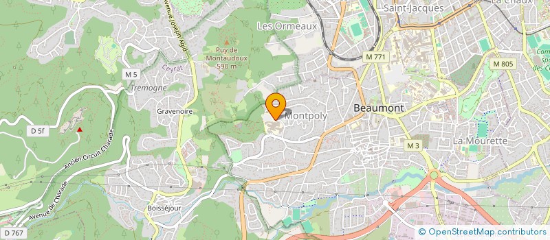 localisation de l'entreprise ORTHESES SERVICES AUVERGNE  BEAUMONT