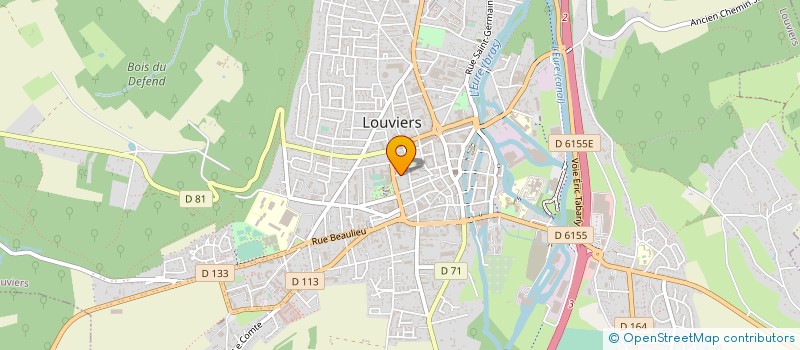 localisation de l'entreprise ORTHESYS à LOUVIERS