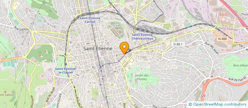 localisation de l'entreprise ORTHEXIA à SAINT-ETIENNE
