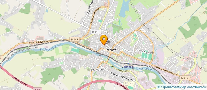 localisation de l'entreprise ORTHEZ à ORTHEZ