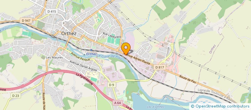 localisation de l'entreprise ORTHEZ CONTROLE AUTO à ORTHEZ