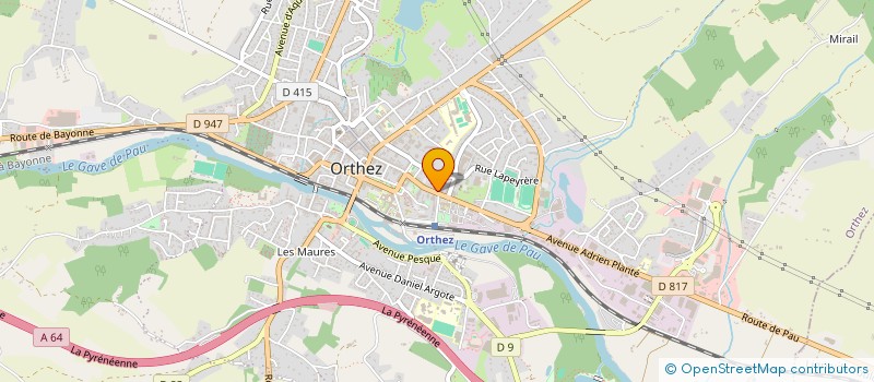 localisation de l'entreprise ORTHEZ KARATE CLUB à ORTHEZ