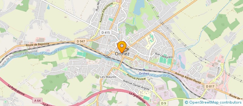 localisation de l'entreprise ORTHEZ NAUTIQUE à ORTHEZ
