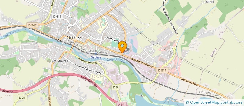 localisation de l'entreprise ORTHEZ PRIMEUR à ORTHEZ