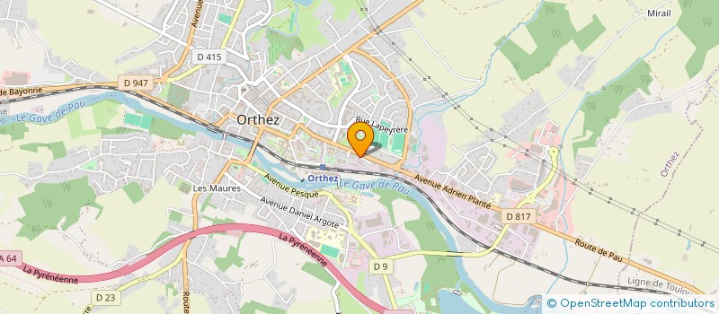 localisation de l'entreprise ORTHEZ STOCKAGE 64  ORTHEZ