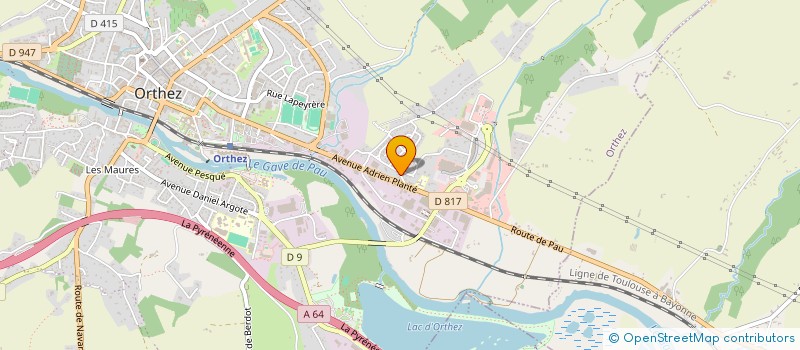 localisation de l'entreprise ORTHEZIENNE DE REALISATION IMM  ORTHEZ